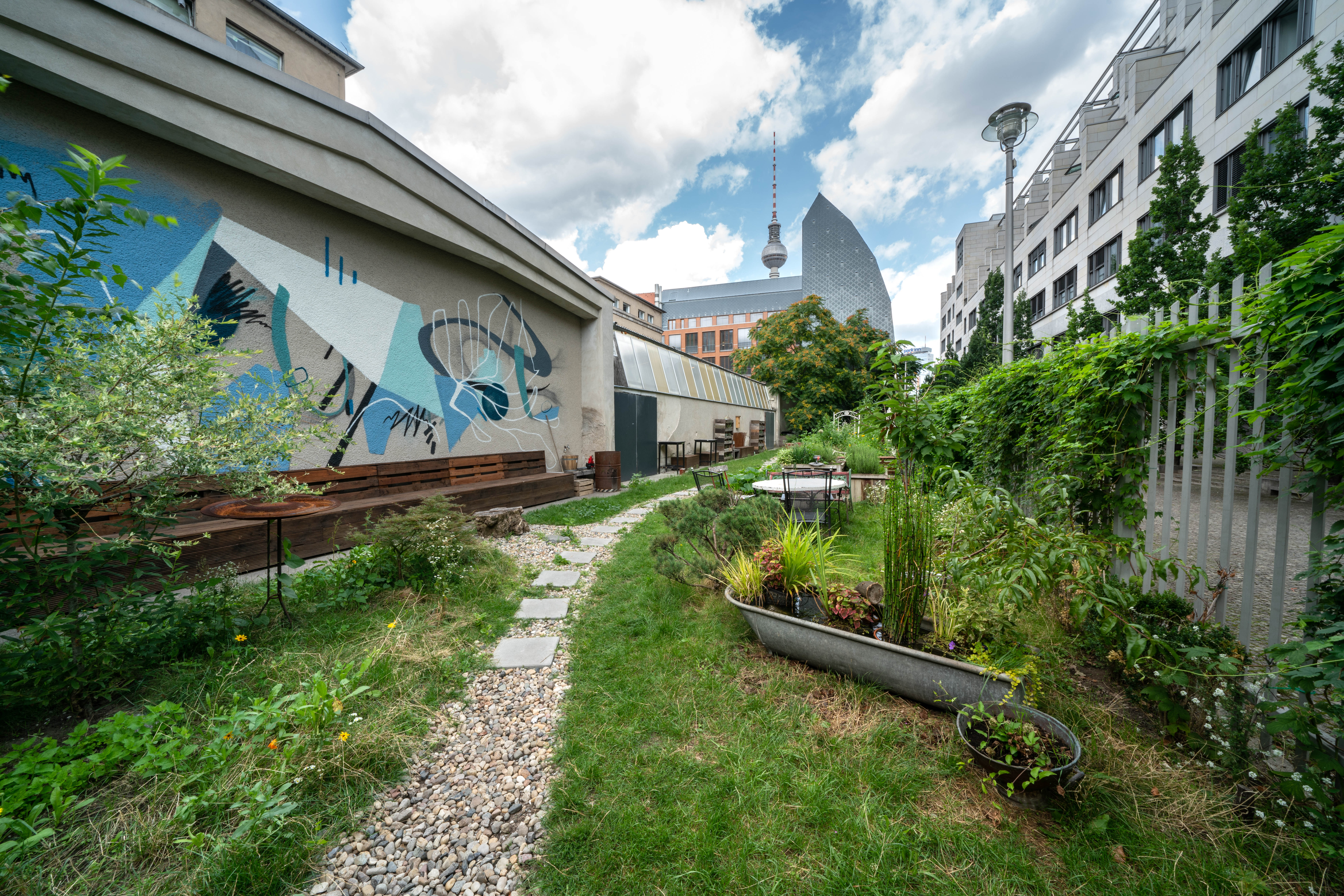 Münzgarten in der alten Münze Berlin
